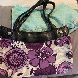 Thirty-One Double Strap Skirt Purse w/ extra skirt